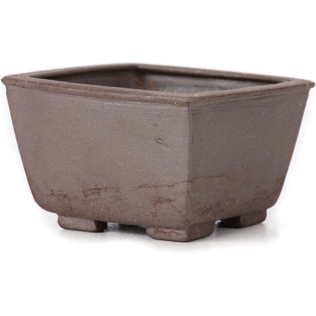 Square unglazed bonsai pot by Seto - 85 x 80 x 50 mm