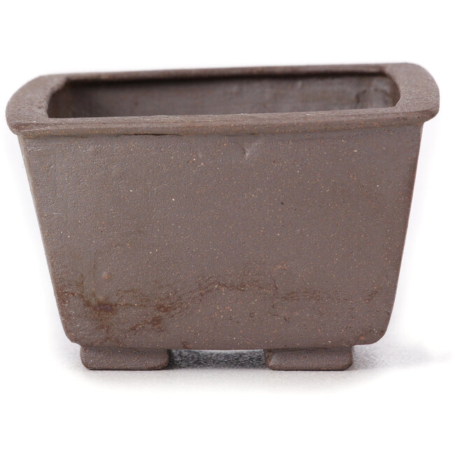 Pot à bonsaï carré non émaillé par Seto - 85 x 80 x 50 mm