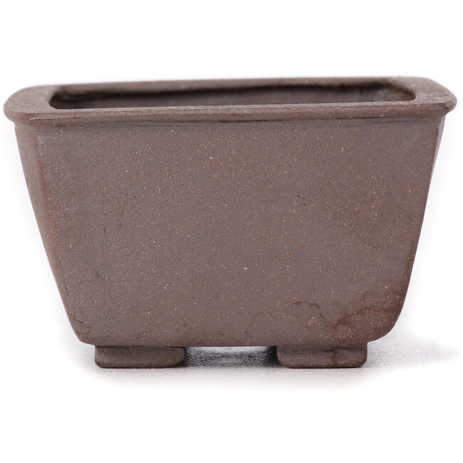 Pot à bonsaï carré non émaillé par Seto - 85 x 80 x 50 mm