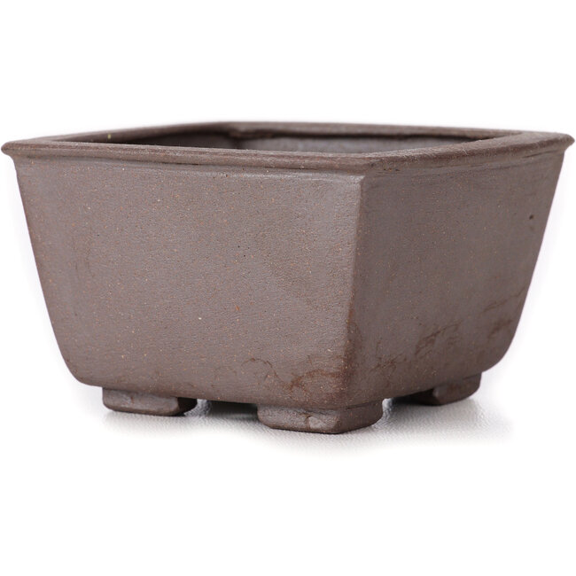 Pot à bonsaï carré non émaillé par Seto - 85 x 80 x 50 mm