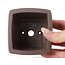 Square unglazed bonsai pot by Seto - 85 x 80 x 50 mm