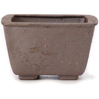 Seto 85 mm square unglazed bonsai pot by Seto, Japan