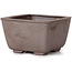 Square unglazed bonsai pot by Seto - 85 x 80 x 50 mm