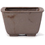 Square unglazed bonsai pot by Seto - 85 x 80 x 50 mm