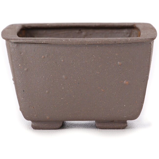 Square unglazed bonsai pot by Seto - 85 x 80 x 50 mm