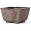 Square unglazed bonsai pot by Seto - 85 x 80 x 50 mm