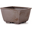 Square unglazed bonsai pot by Seto - 85 x 85 x 50 mm