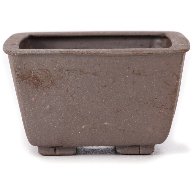 Square unglazed bonsai pot by Seto - 85 x 80 x 50 mm