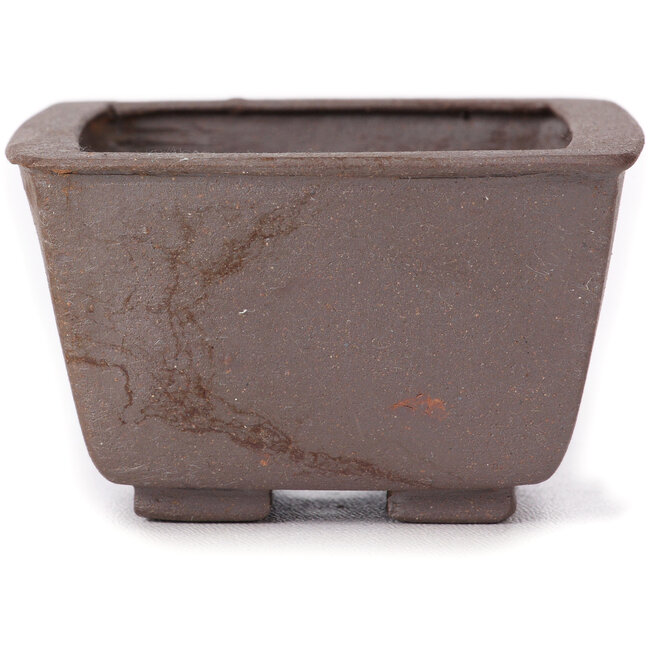 Pot à bonsaï carré non émaillé par Seto - 85 x 80 x 50 mm