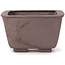 Square unglazed bonsai pot by Seto - 85 x 80 x 50 mm