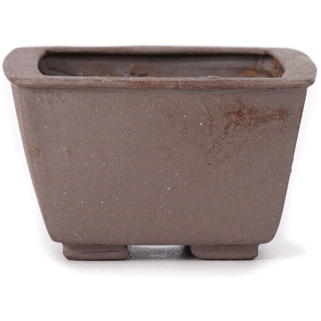 Vaso bonsai quadrato non smaltato di Seto - 85 x 80 x 50 mm