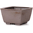 Pot à bonsaï carré non émaillé par Seto - 85 x 80 x 50 mm