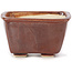Pot à bonsaï carré marron par Seto - 85 x 85 x 50 mm