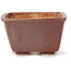 Pot à bonsaï carré marron par Seto - 85 x 85 x 50 mm