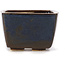 Pot à bonsaï carré marron et bleu par Seto - 80 x 80 x 50 mm