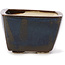 Pot à bonsaï carré marron et bleu par Seto - 80 x 80 x 50 mm