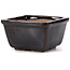 Square brown bonsai pot by Seto - 80 x 75 x 45 mm