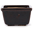 Square brown bonsai pot by Seto - 80 x 75 x 45 mm