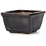 Vierkante bruine bonsaipot van Seto - 80 x 75 x 45 mm