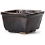 Square brown bonsai pot by Seto - 85 x 80 x 50 mm