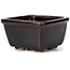 Square brown bonsai pot by Seto - 85 x 80 x 50 mm