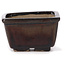 Square brown bonsai pot by Seto - 80 x 75 x 45 mm