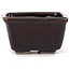 Square brown bonsai pot by Seto - 80 x 80 x 45 mm