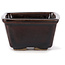 Square brown bonsai pot by Seto - 80 x 80 x 45 mm