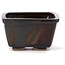 Square brown bonsai pot by Seto - 80 x 80 x 45 mm