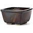 Square brown bonsai pot by Seto - 80 x 80 x 45 mm