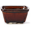 Square brown bonsai pot by Seto - 90 x 90 x 50 mm