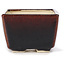 Pot à bonsaï carré marron par Seto - 80 x 75 x 50 mm