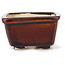 Square brown bonsai pot by Seto - 80 x 85 x 45 mm