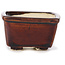 Pot à bonsaï carré marron par Seto - 80 x 85 x 45 mm