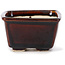 Pot à bonsaï carré marron par Seto - 85 x 85 x 50 mm