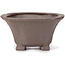 Square unglazed bonsai pot by Seto - 90 x 90 x 50 mm