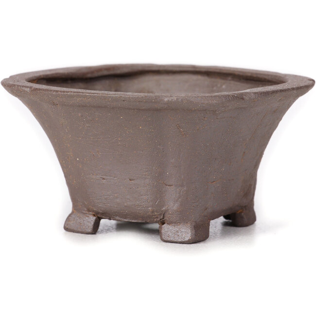 Maceta de bonsái cuadrada sin esmaltar de Seto - 90 x 90 x 50 mm