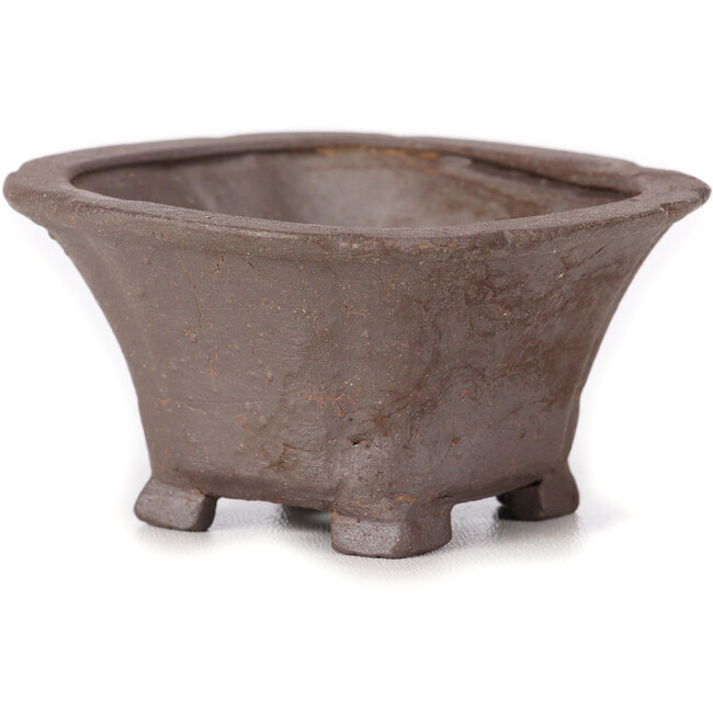 Vaso bonsai quadrato non smaltato di Seto - 90 x 90 x 50 mm