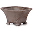 Pot à bonsaï carré non émaillé par Seto - 90 x 90 x 50 mm