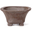 Square unglazed bonsai pot by Seto - 90 x 90 x 50 mm