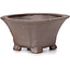 Square unglazed bonsai pot by Seto - 90 x 90 x 50 mm