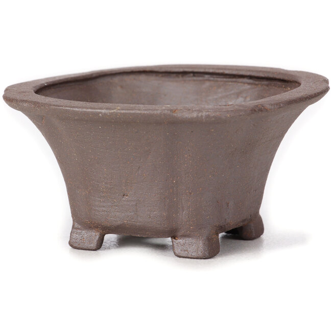 Maceta de bonsái cuadrada sin esmaltar de Seto - 90 x 90 x 50 mm