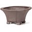 Pot à bonsaï carré non émaillé par Seto - 90 x 90 x 50 mm
