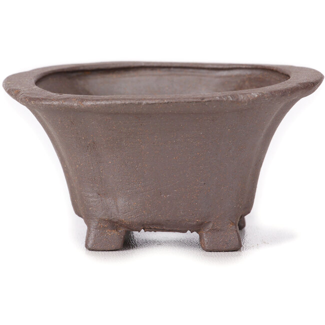 Maceta de bonsái cuadrada sin esmaltar de Seto - 90 x 90 x 50 mm