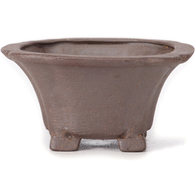 Pot à bonsaï carré non émaillé par Seto - 90 x 90 x 50 mm