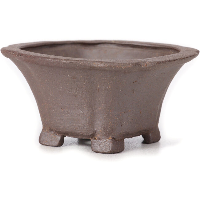 Maceta de bonsái cuadrada sin esmaltar de Seto - 90 x 90 x 50 mm