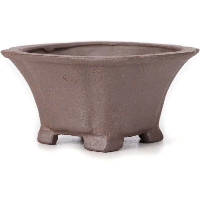 Vaso bonsai quadrato non smaltato di Seto - 90 x 90 x 50 mm