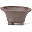 Square unglazed bonsai pot by Seto - 90 x 90 x 50 mm