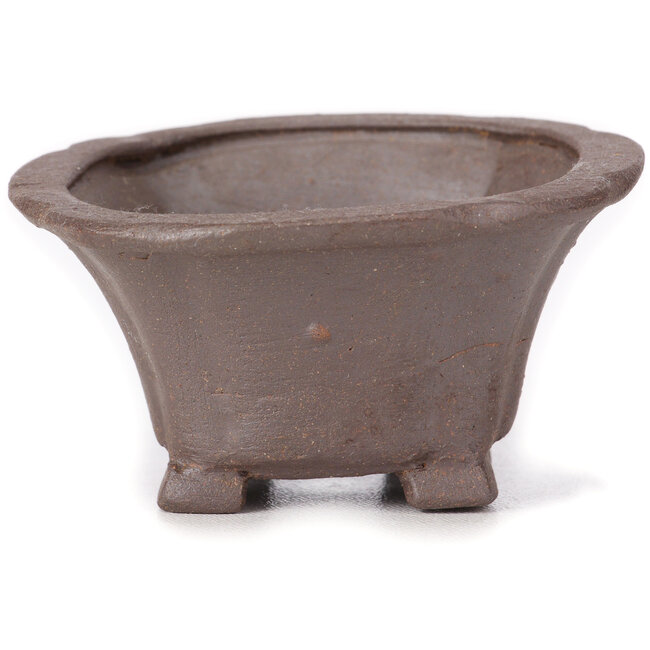 Maceta de bonsái cuadrada sin esmaltar de Seto - 90 x 90 x 50 mm