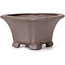 Square unglazed bonsai pot by Seto - 90 x 90 x 50 mm